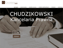 Tablet Screenshot of chudzikowski.pl